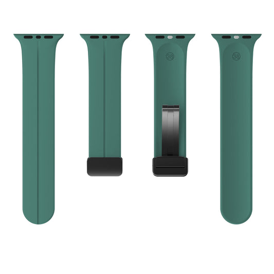 Magnetic Silicone Band for Apple Watch 44mm/45mm/46mm/49mm [Pine Green]