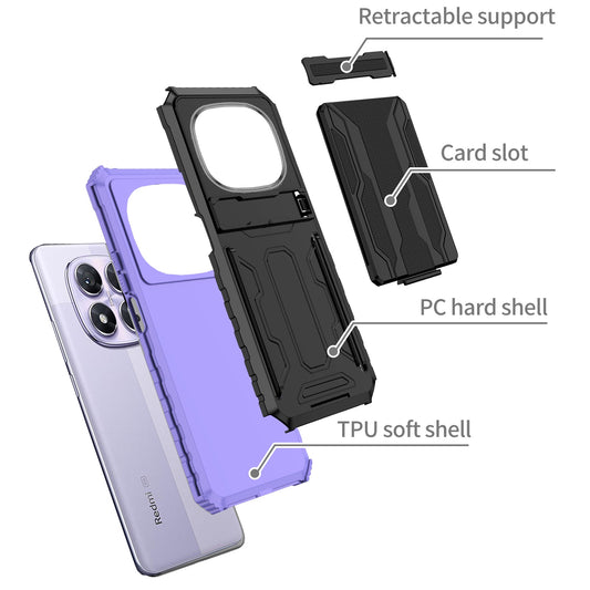 Xiaomi Redmi Note 14 Pro 5G Heavy Duty Case [Purple]