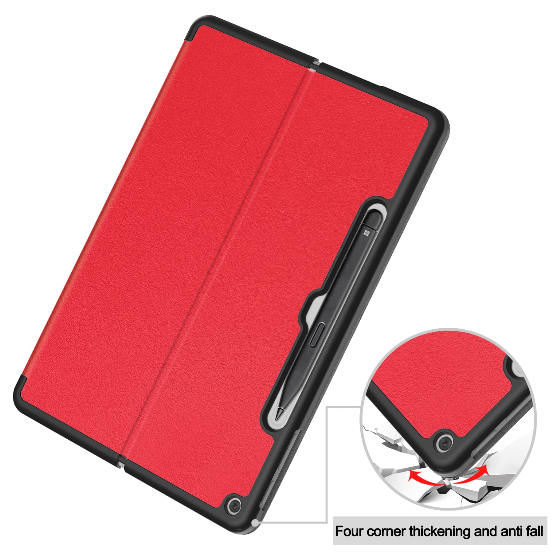 Microsoft Surface Pro 12" (1st Edition) Multiple Angle Case [Red]