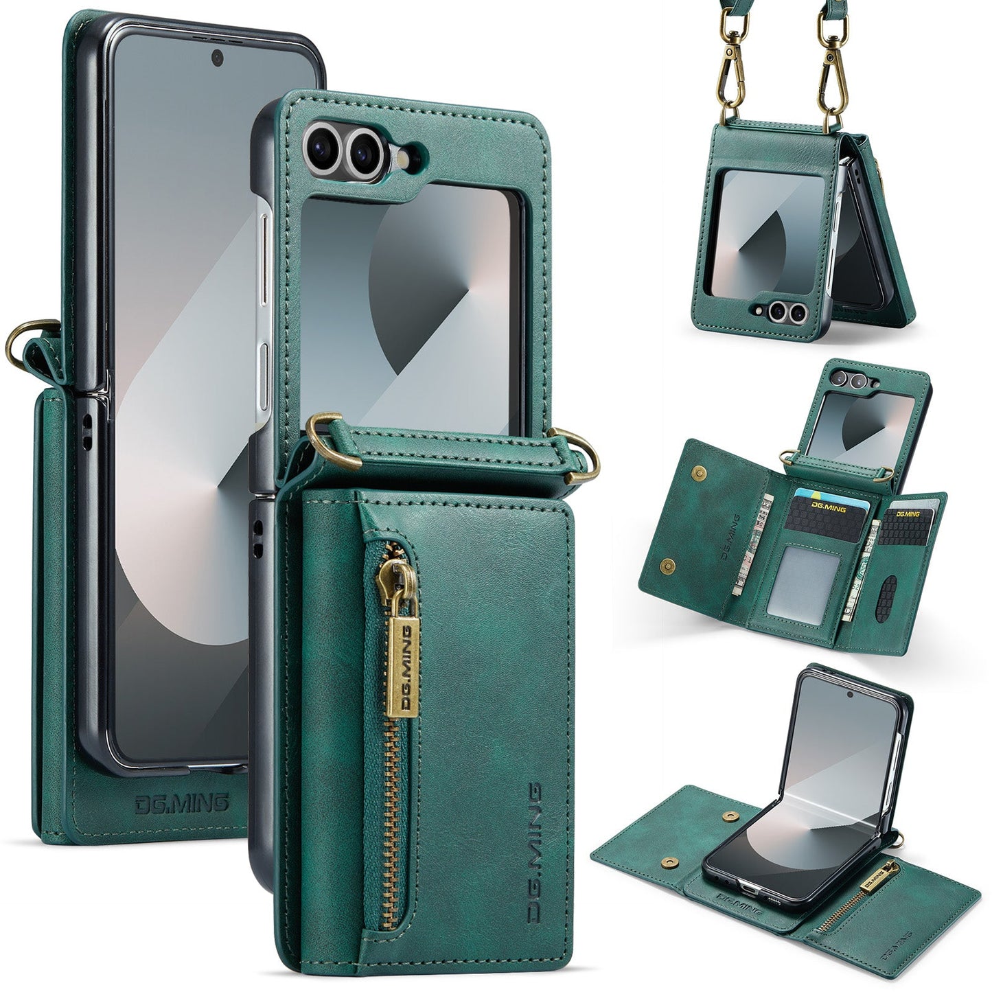 Galaxy Z Flip 7 Fe Pu Wallet Case [Green]