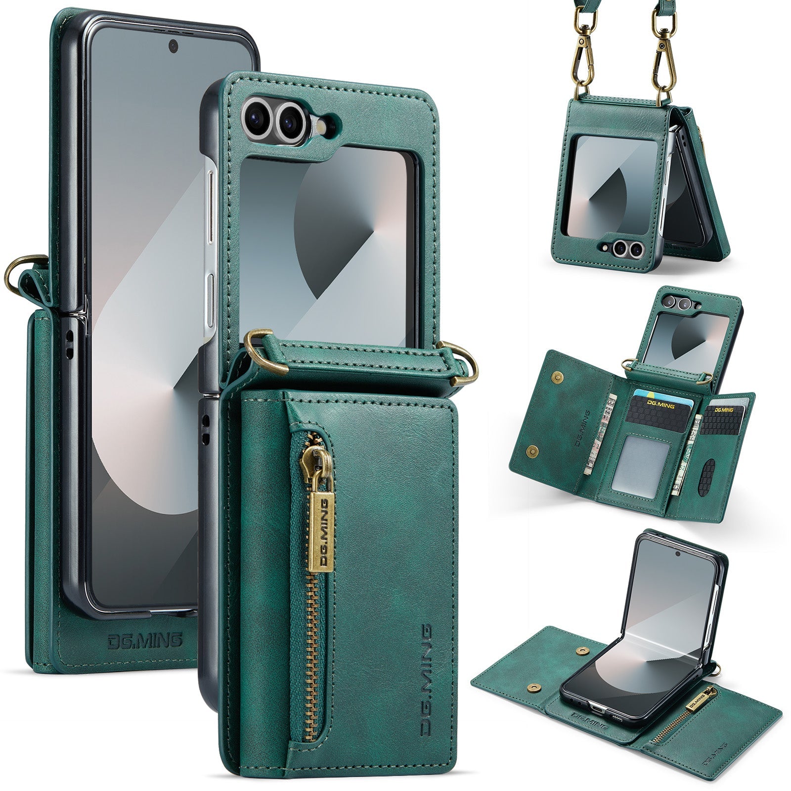 Galaxy Z Flip 7 Fe Pu Wallet Case [Green]