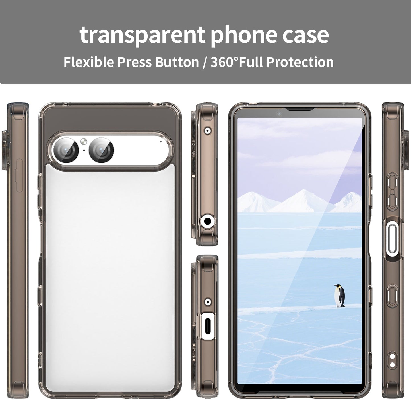 Sony Xperia 10 Vii Soft Gel Case [Clear Grey]