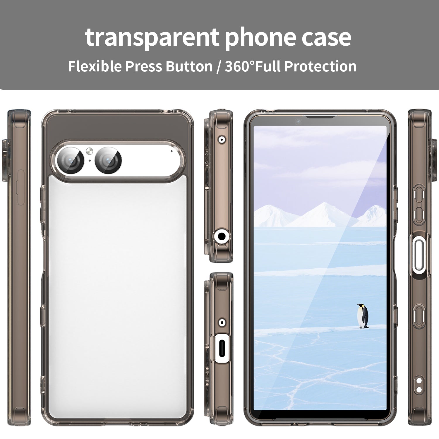 Sony Xperia 10 Vii Soft Gel Case [Clear Grey]