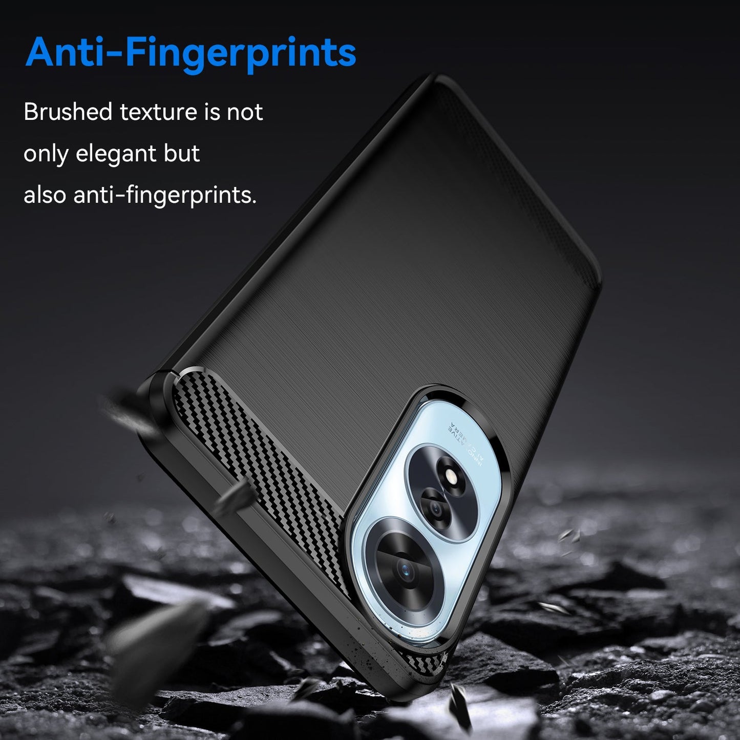 Oppo A60 4G Carbon Fibre Case [Black]