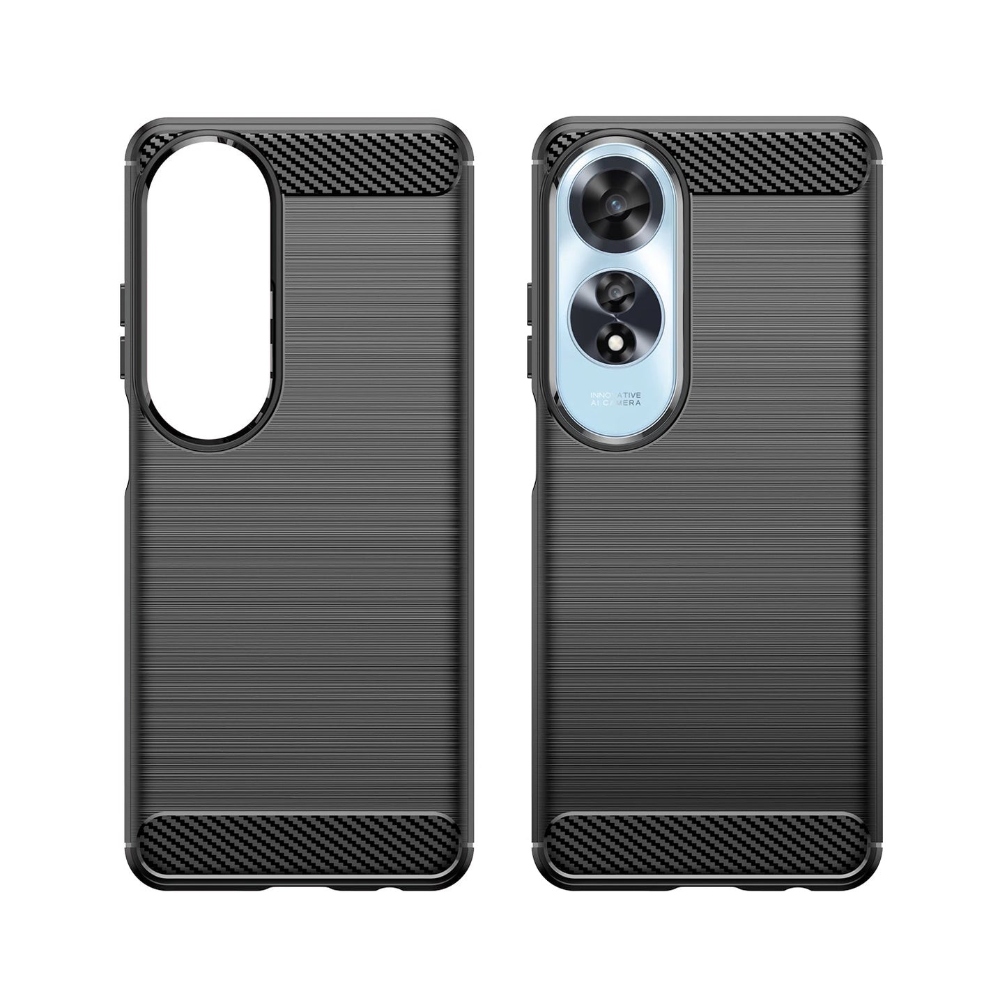 Oppo A60 4G Carbon Fibre Case [Black]