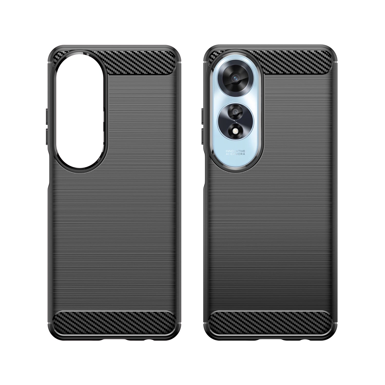Oppo A60 4G Carbon Fibre Case [Black]