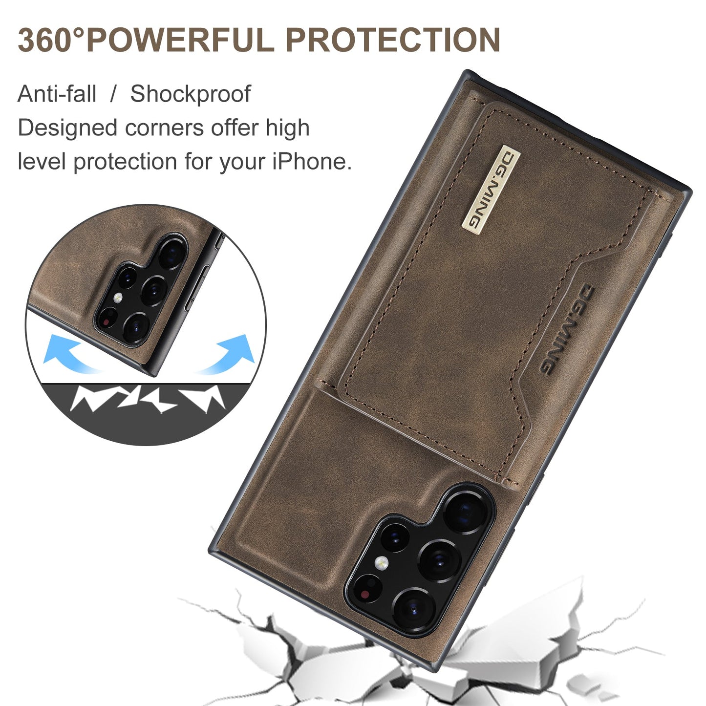 Samsung Galaxy S23 Ultra Magnetic Wallet Coffee