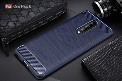 Oneplus 8 Carbon Fibre Case [Red]