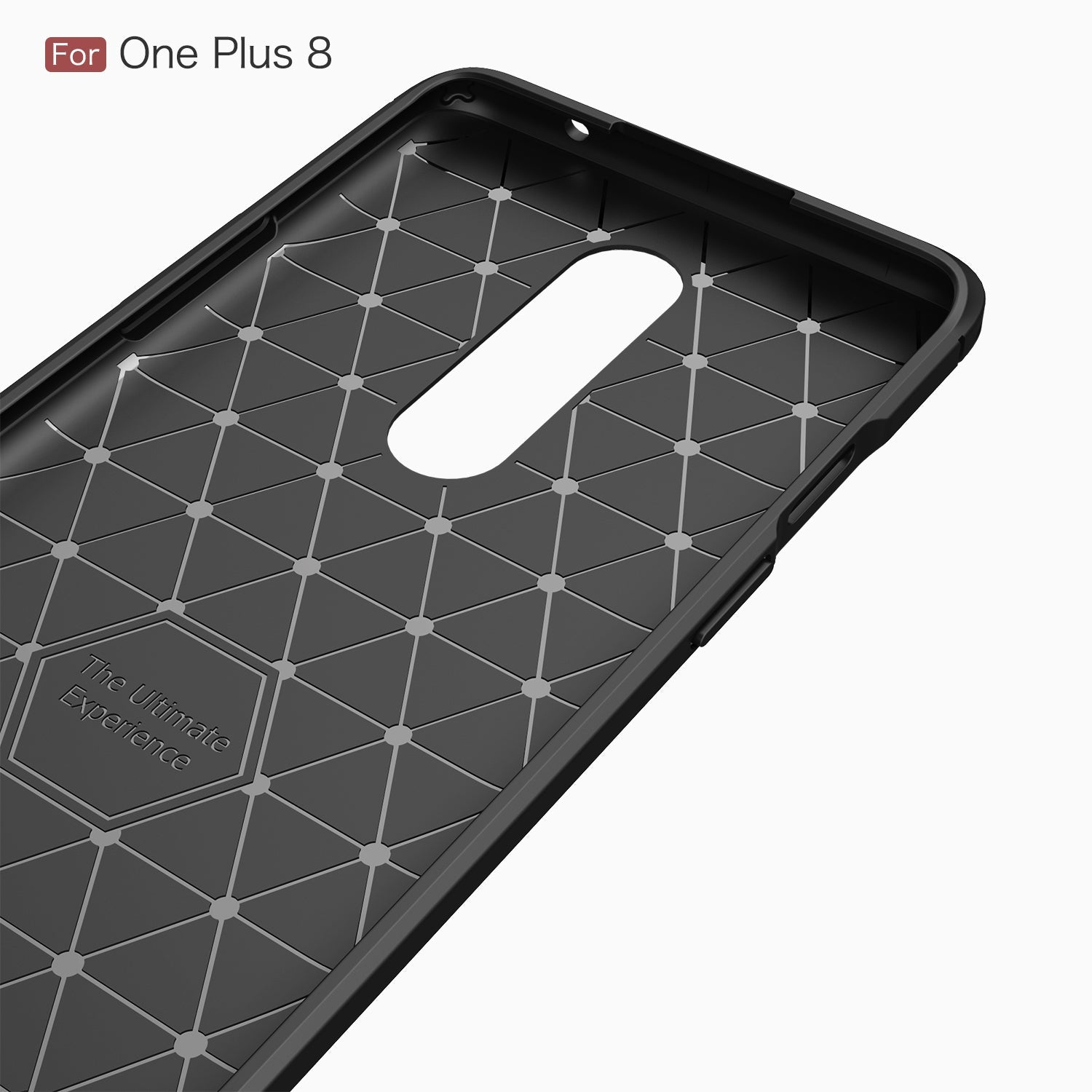 Oneplus 8 Carbon Fibre Case [Red]
