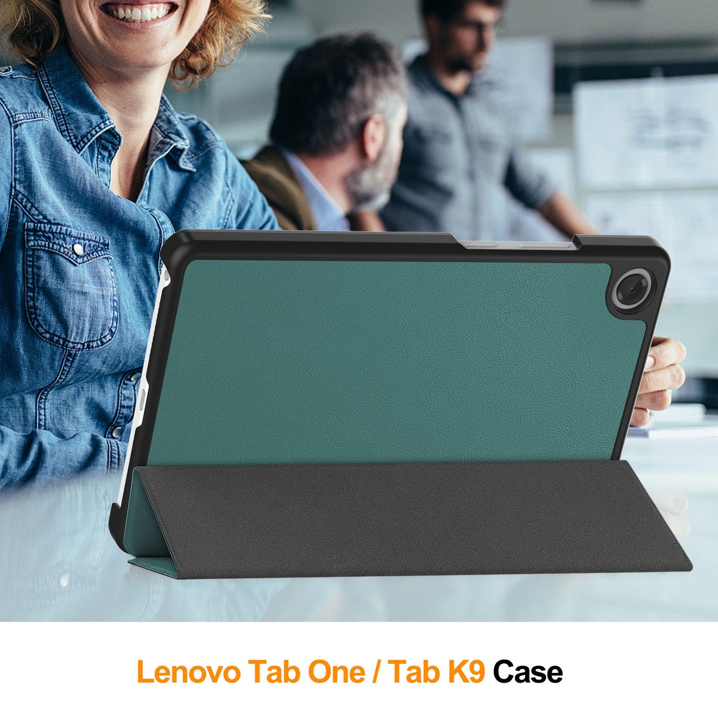 Lenovo Tab One 8.7" Tri-fold Pu Case [Teal]