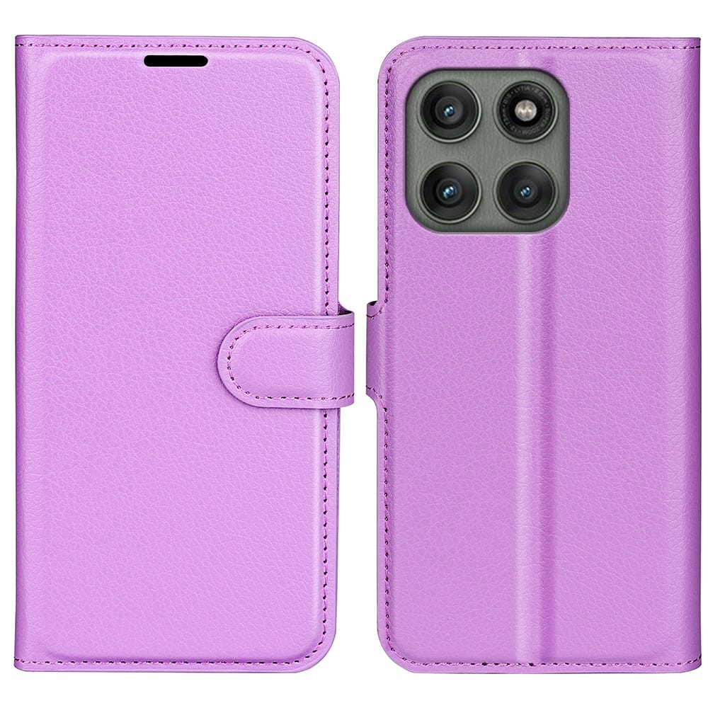 Moto Edge 60 Pro Pu Wallet Case [Purple]