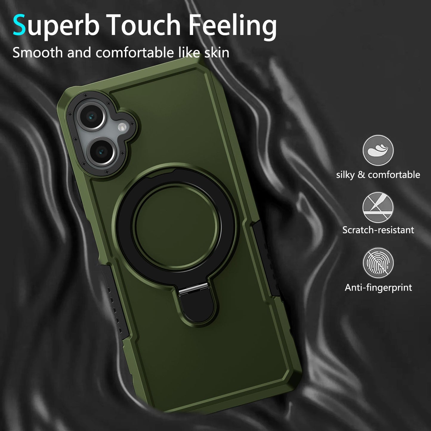 Galaxy A06 4G Kickstand Heavy Duty Case [Green]