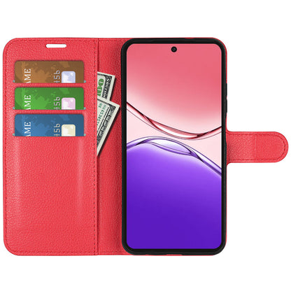 Oppo A5 Pro 5G Pu Wallet Case [Red]