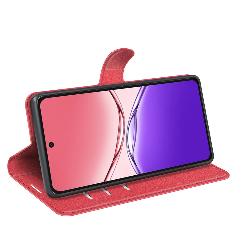 Oppo A5 Pro 5G Pu Wallet Case [Red]