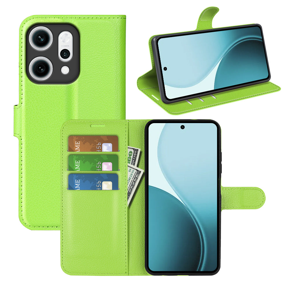 Oppo Reno 14 Pro 5g Pu Wallet Case [Green]