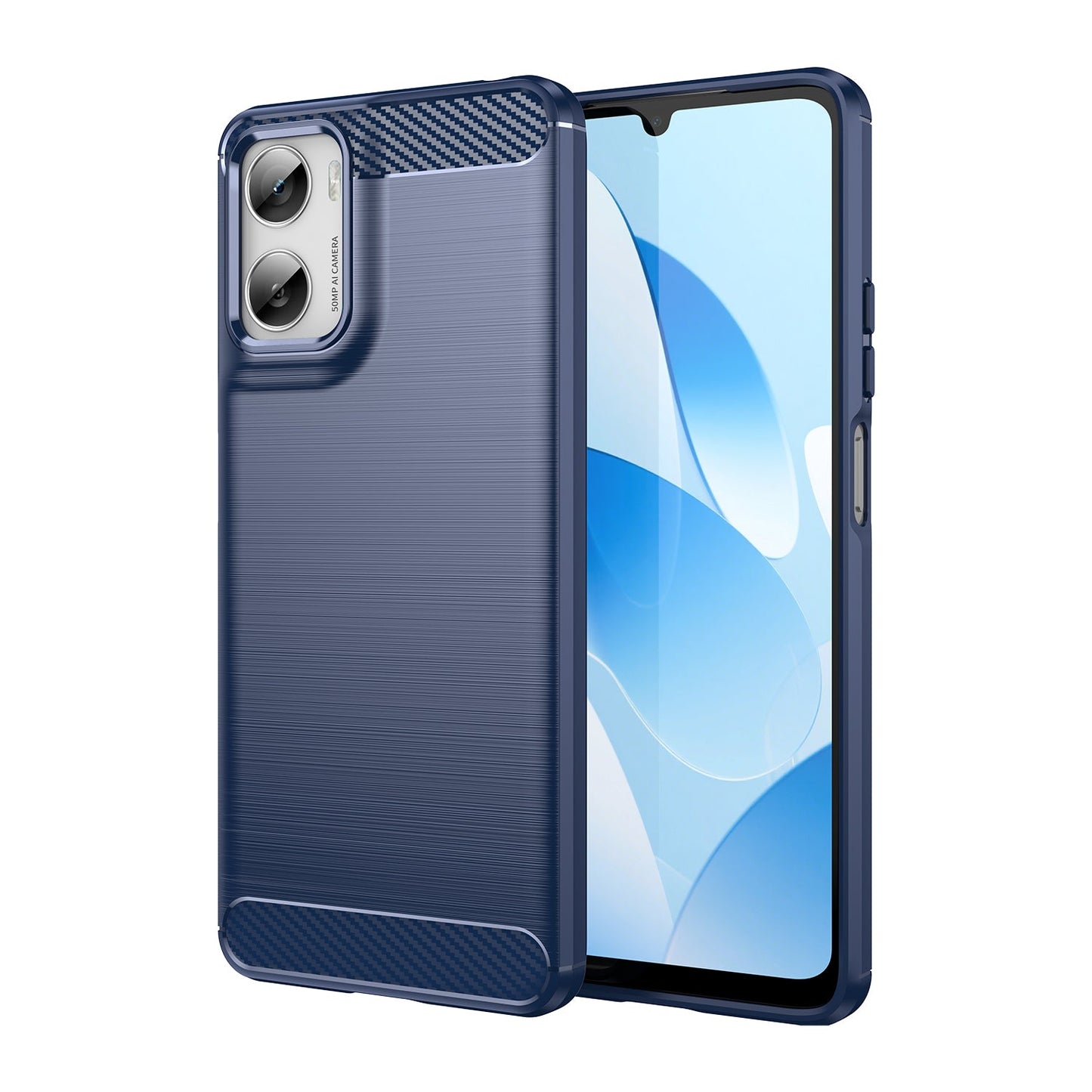 Moto G06 Carbon Fibre Case [Navy]