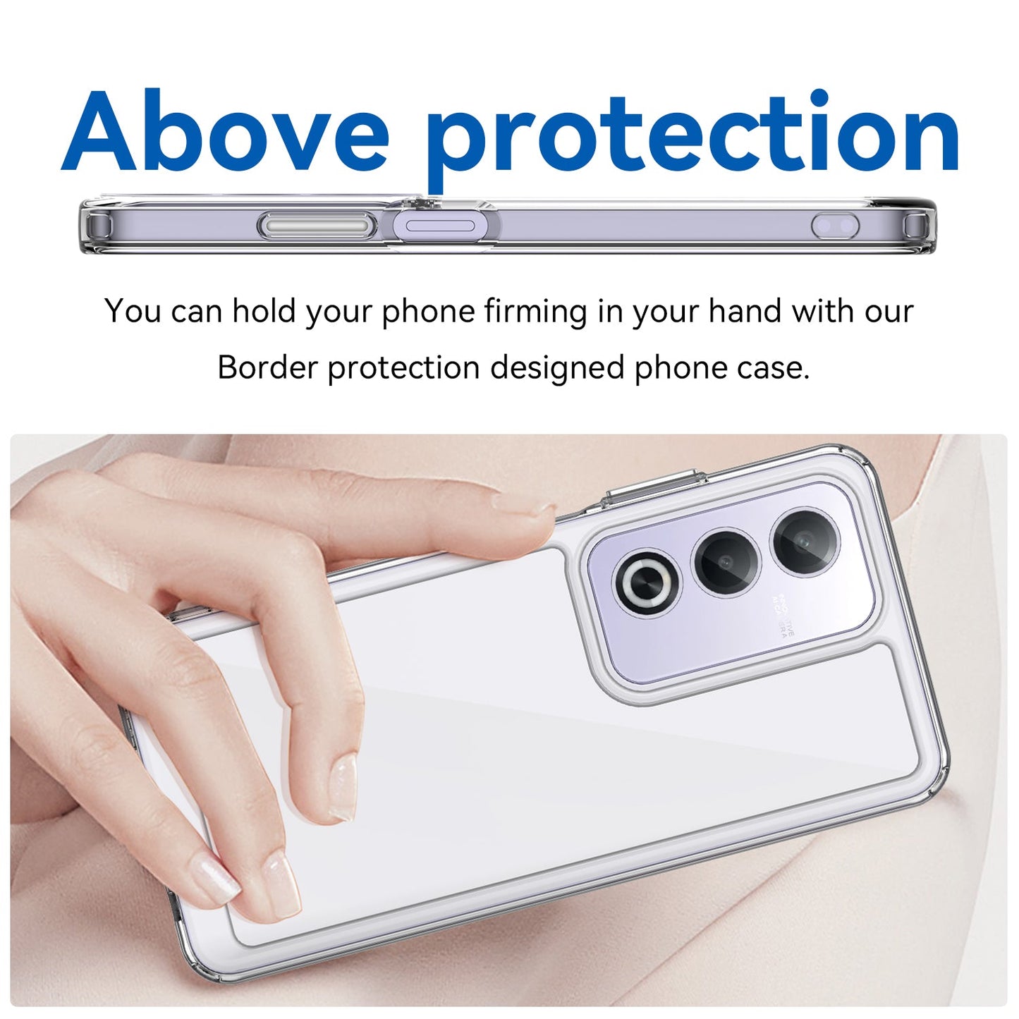 Oppo A80 5G Soft Gel Bumper Case [Clear]