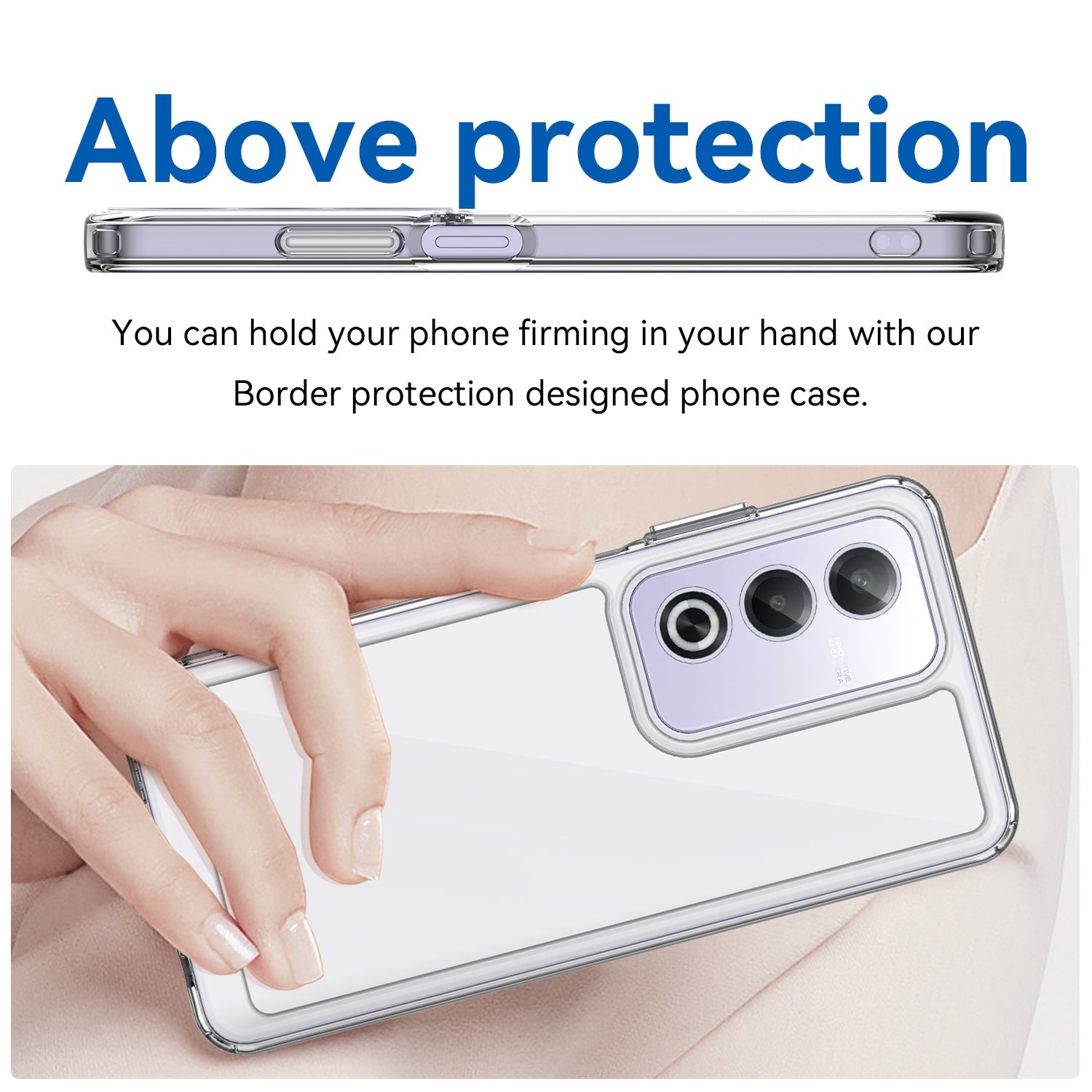 Oppo A80 5G Soft Gel Bumper Case [Clear]