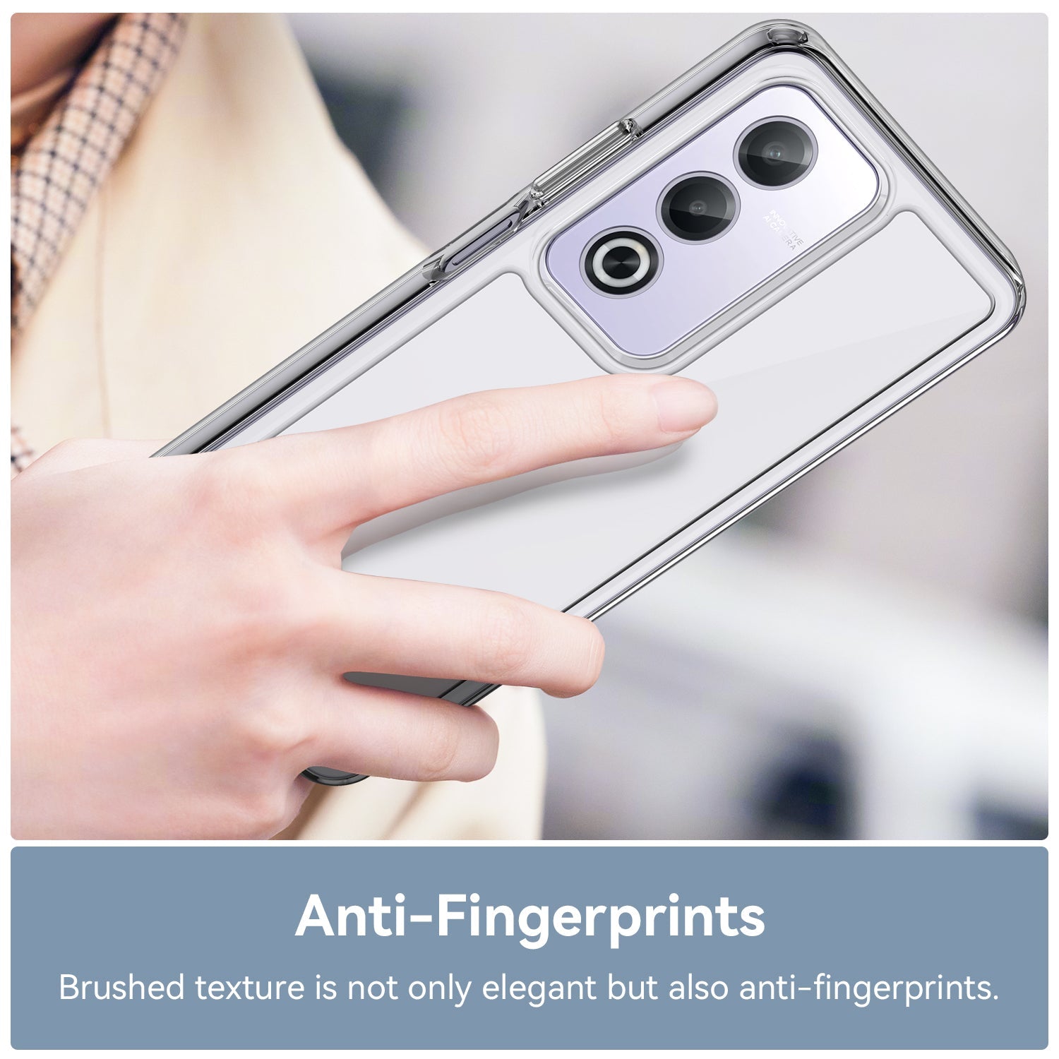 Oppo A80 5G Soft Gel Bumper Case [Clear]
