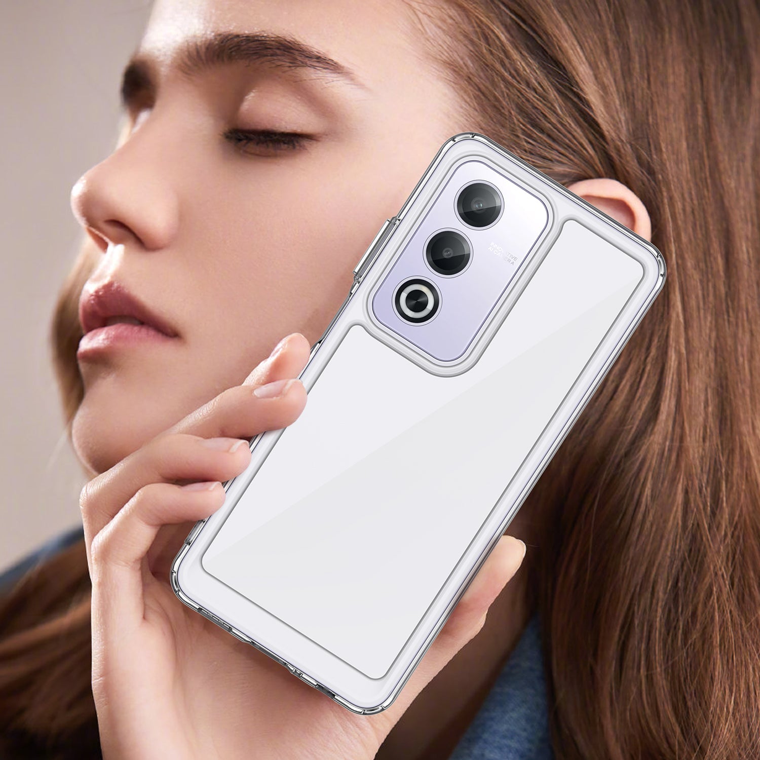 Oppo A80 5G Soft Gel Bumper Case [Clear]