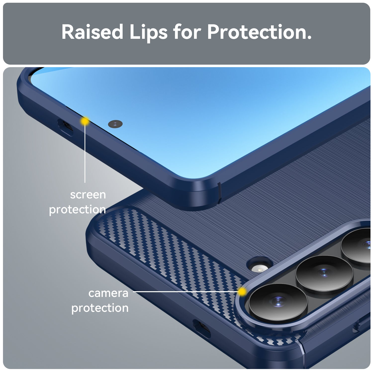 Galaxy S26 Plus Carbon Fibre Case [Navy]