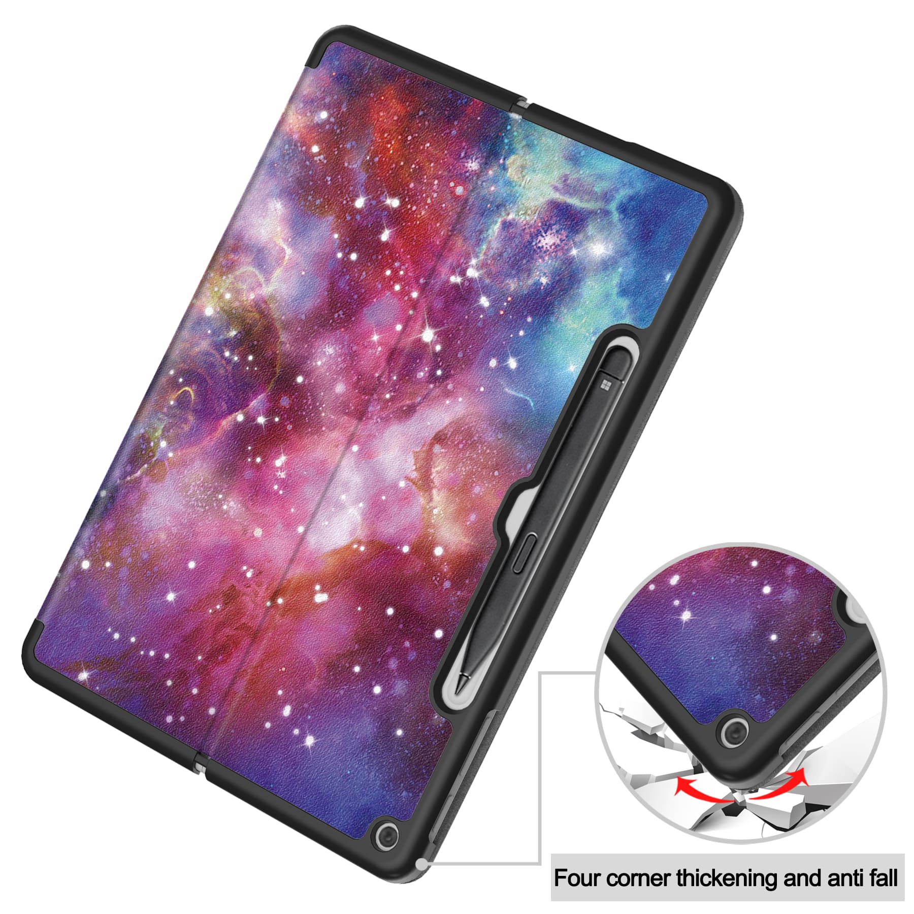 Microsoft Surface Pro 12" (1st Edition) Designer Multiple Angle Case [Galaxy]