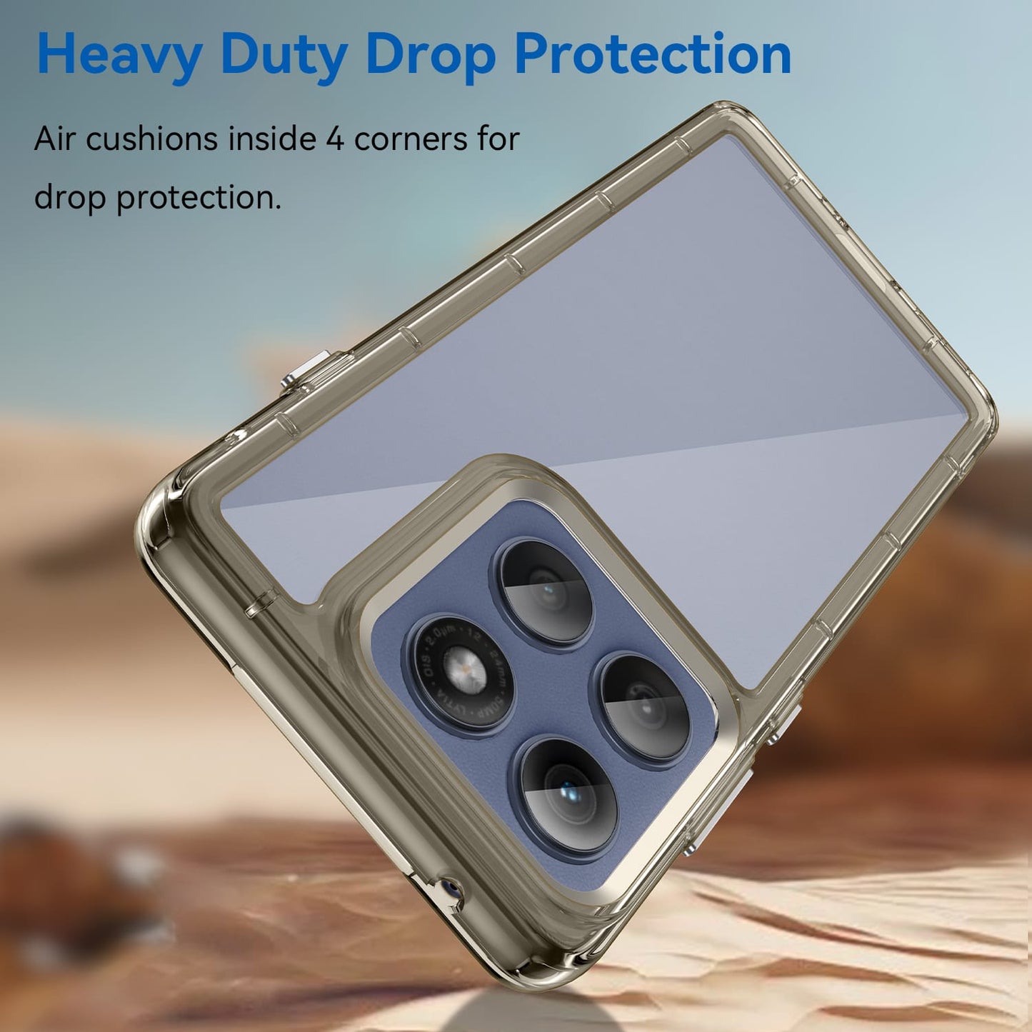 Moto Edge 60 Pro Soft Gel Case [Clear Grey]