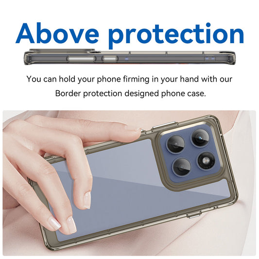 Moto Edge 60 Pro Soft Gel Case [Clear Grey]
