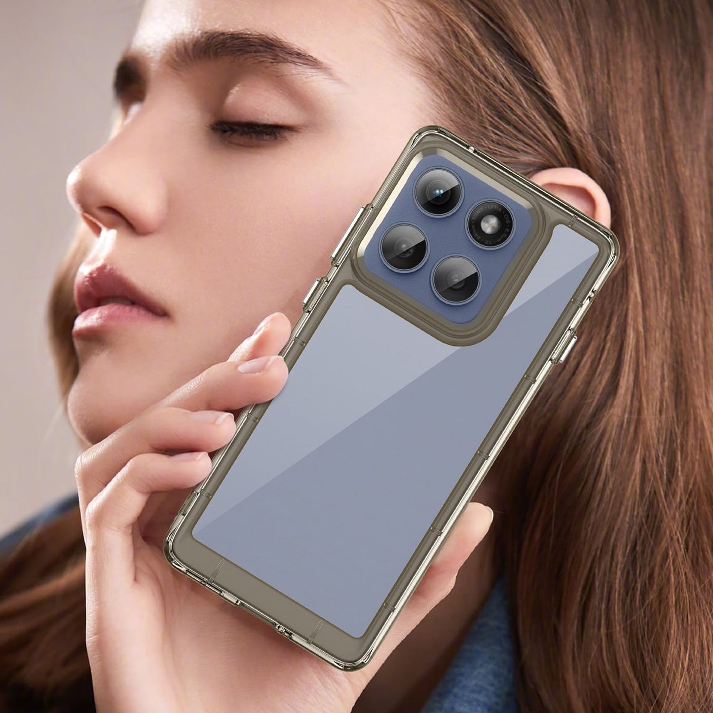 Moto Edge 60 Pro Soft Gel Case [Clear Grey]