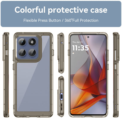 Moto Edge 60 Pro Soft Gel Case [Clear Grey]