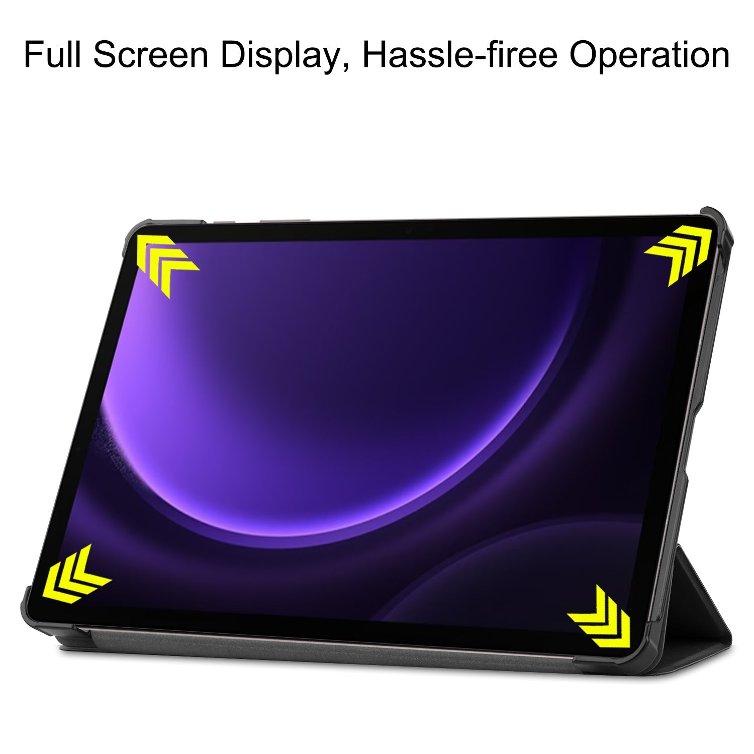 Galaxy Tab S9fe X510 Tri-fold Pu Case [Black]