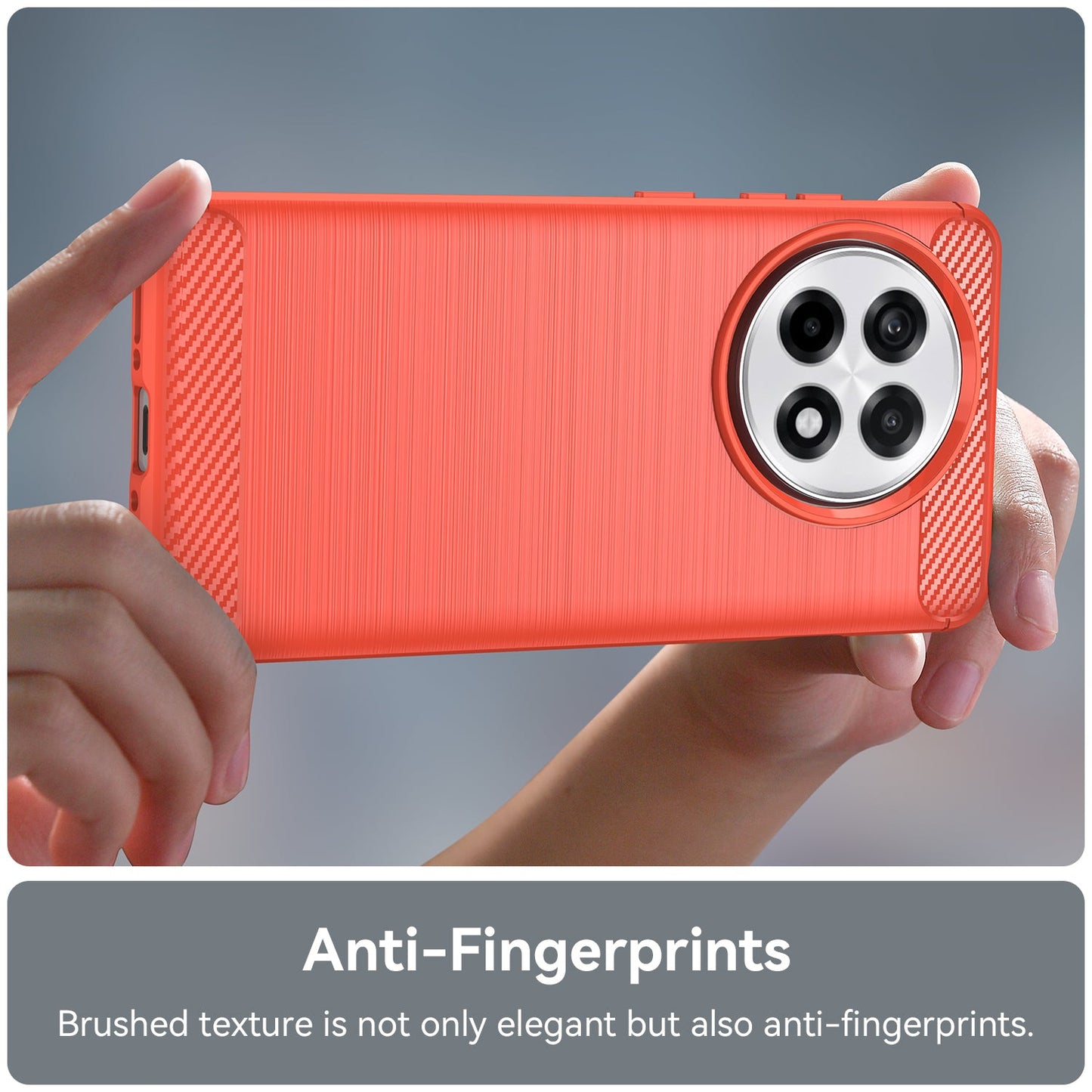Oneplus 13R 5G Carbon Fibre Case [Red]