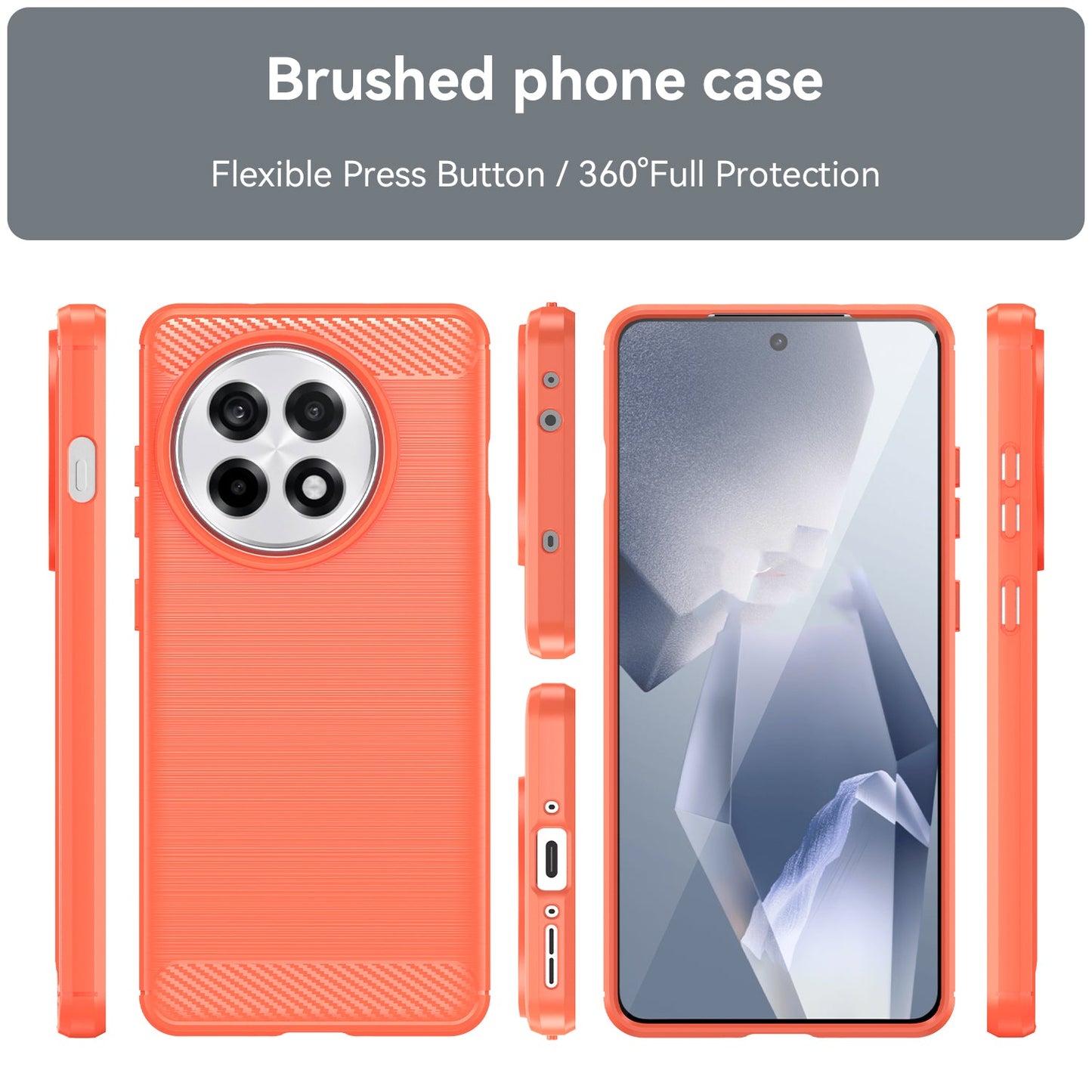 Oneplus 13R 5G Carbon Fibre Case [Red]