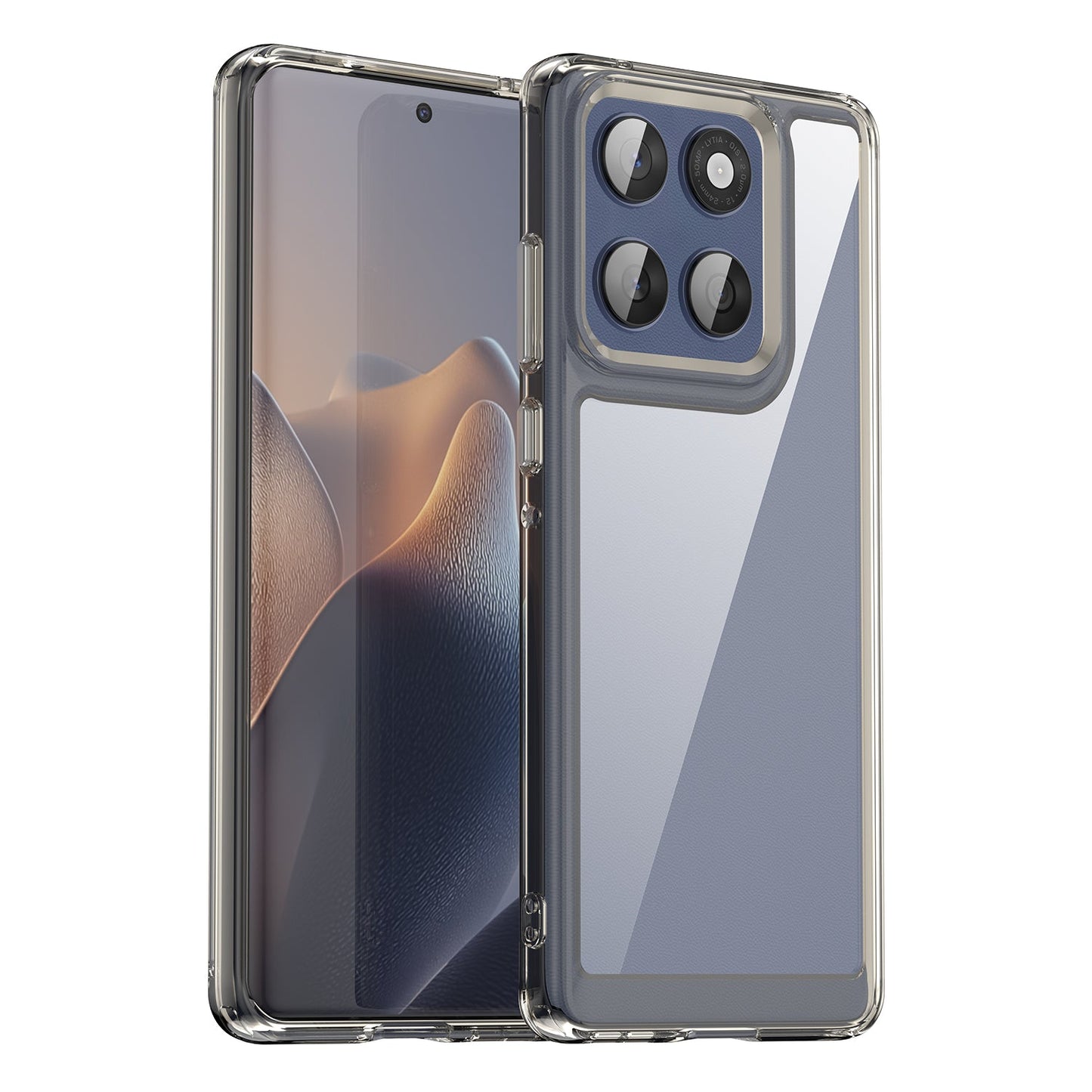 Moto Edge 60 Fusion Soft Gel Case [Clear Grey]