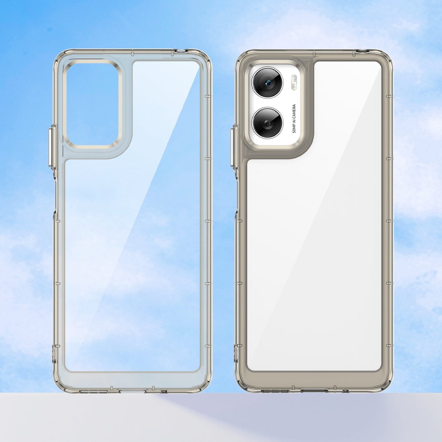 Moto G06 Soft Gel Case [Clear Grey]