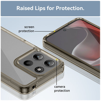 Moto G15 Soft Gel Case [Clear Grey]