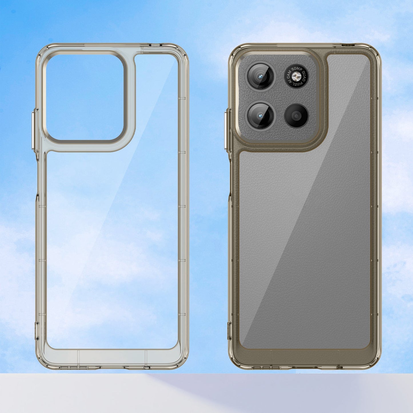 Moto G15 Soft Gel Case [Clear Grey]