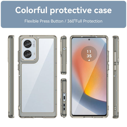 Moto Edge 50 Fusion Soft Gel Bumper Case [Clear Grey]