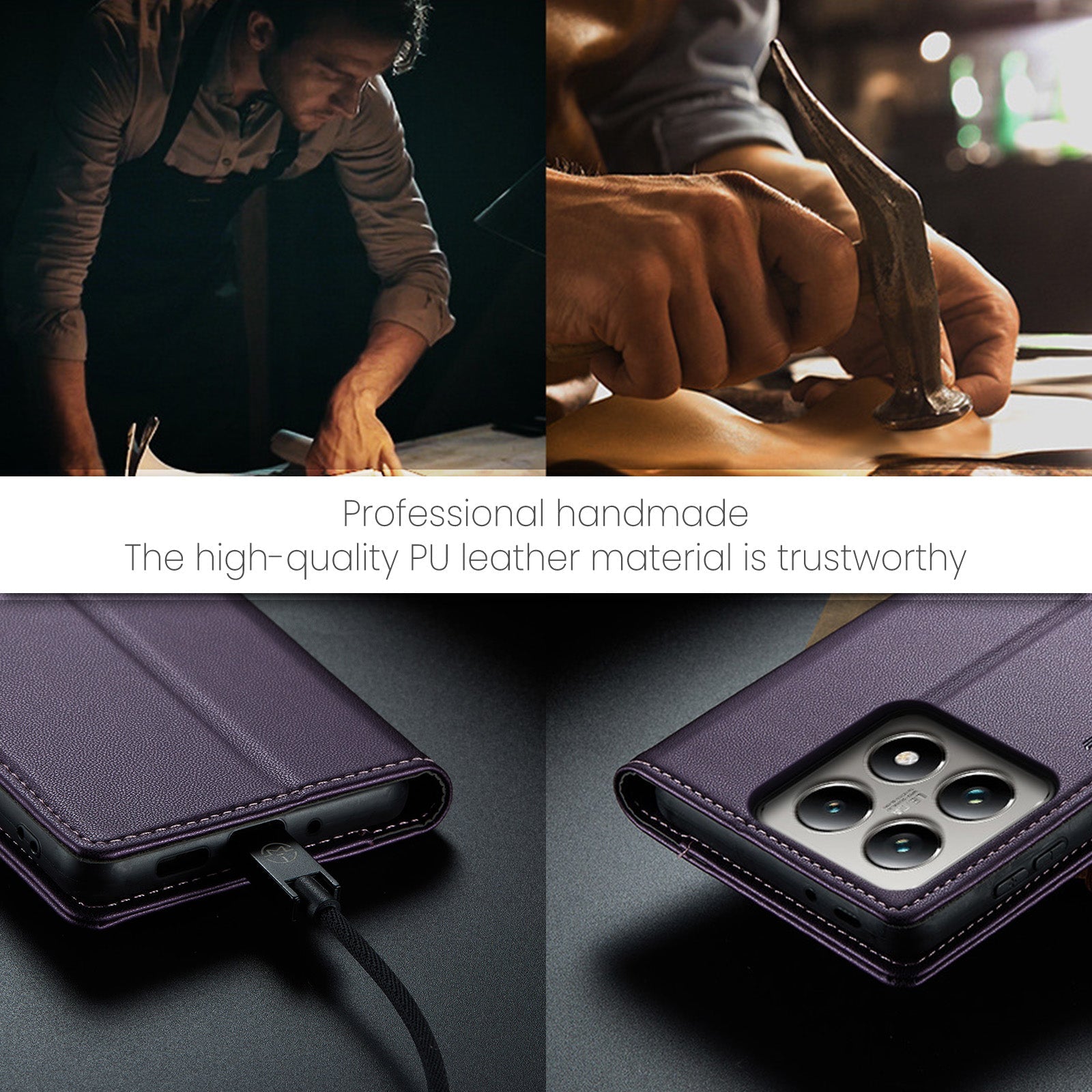 Xiaomi 14T Pu Wallet Case [Purple]
