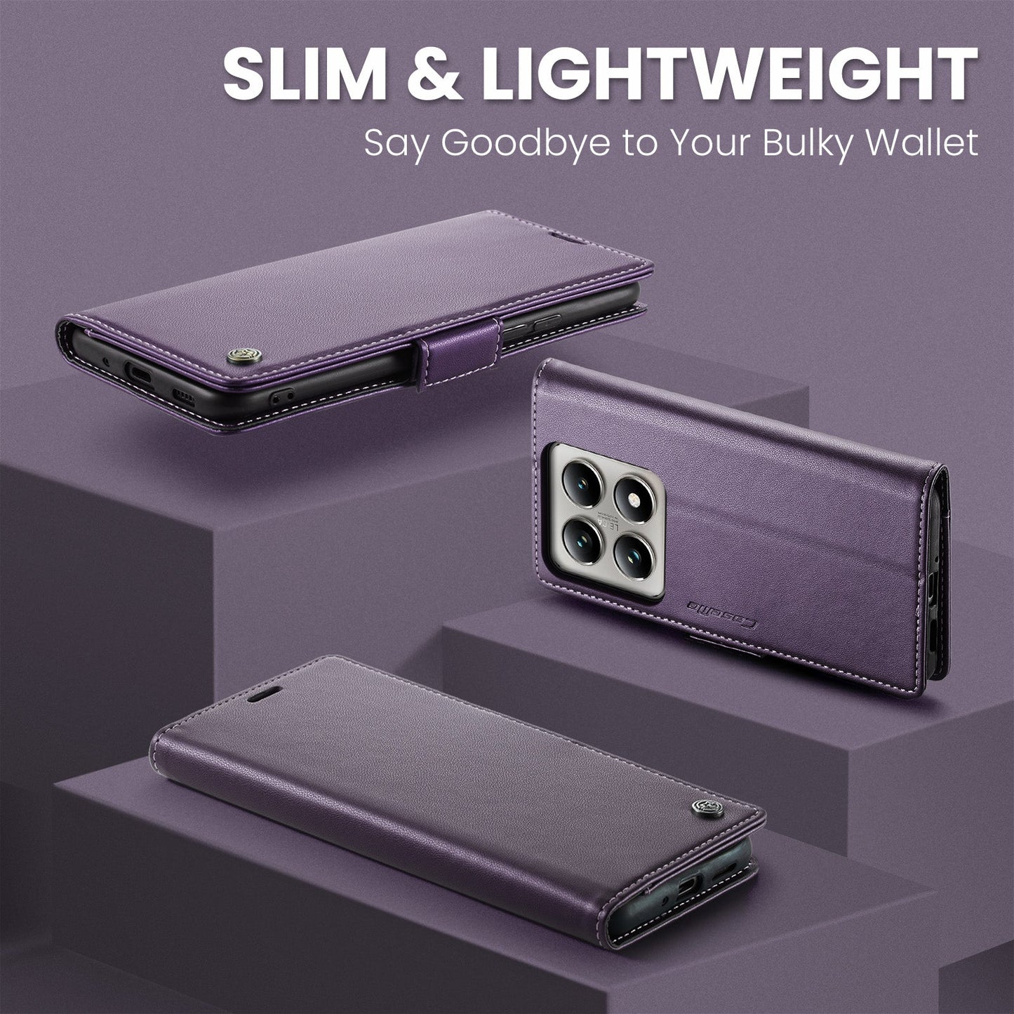 Xiaomi 14T Pu Wallet Case [Purple]