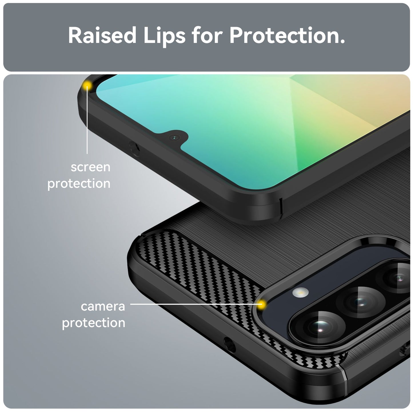 Samsung Galaxy A26 5G Carbon Fibre Case [Black]