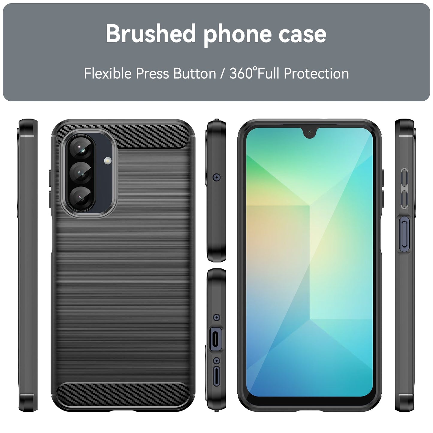 Samsung Galaxy A26 5G Carbon Fibre Case [Black]