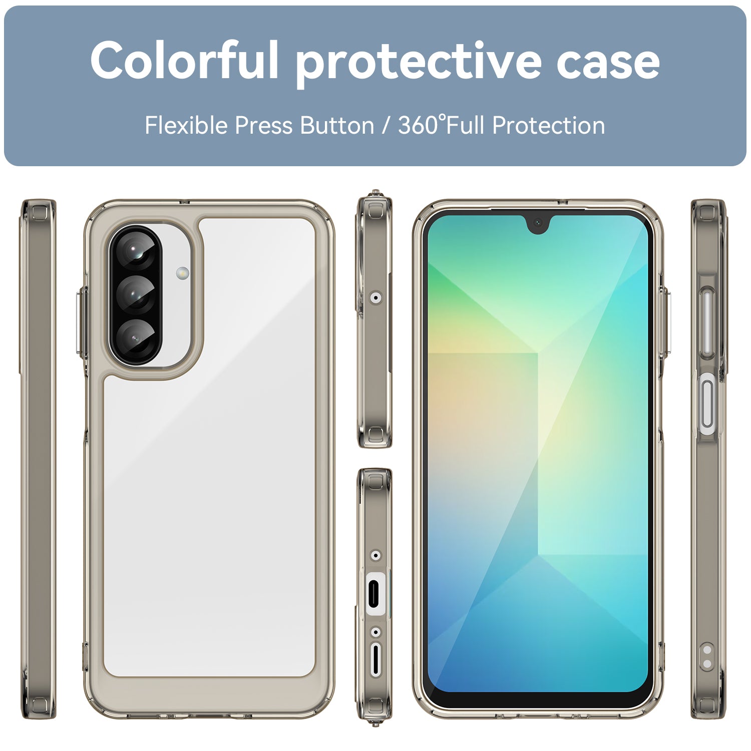 Samsung Galaxy A26 5G Soft Gel Case [Clear Grey]