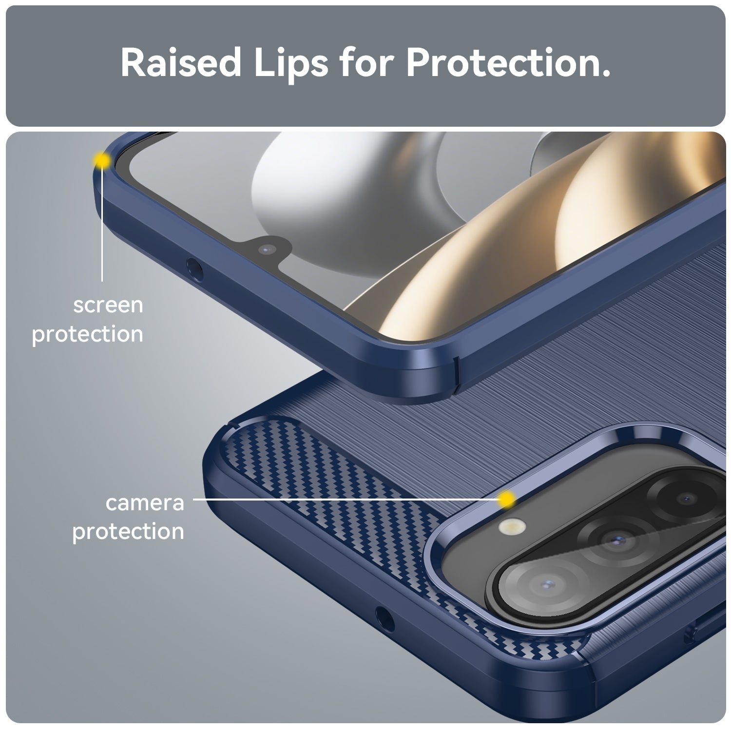 Galaxy A17 5g Carbon Fibre Case [Navy]