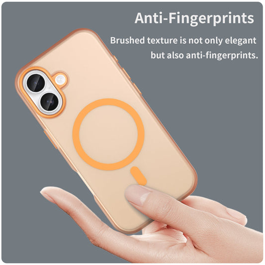 Iphone 17 Magsafe Soft Matte Case [Orange]