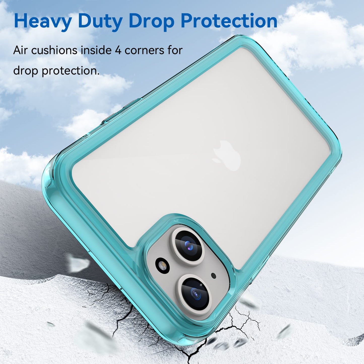 Iphone 15 Plus Soft Gel Case [Clear Blue]