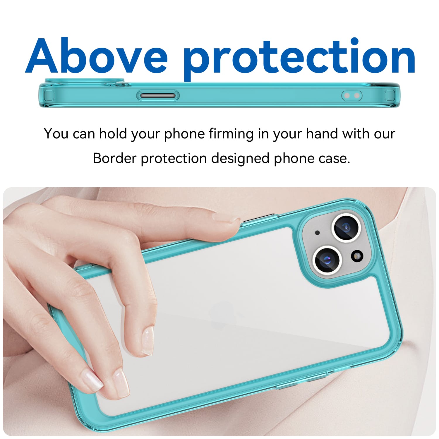 Iphone 15 Plus Soft Gel Case [Clear Blue]