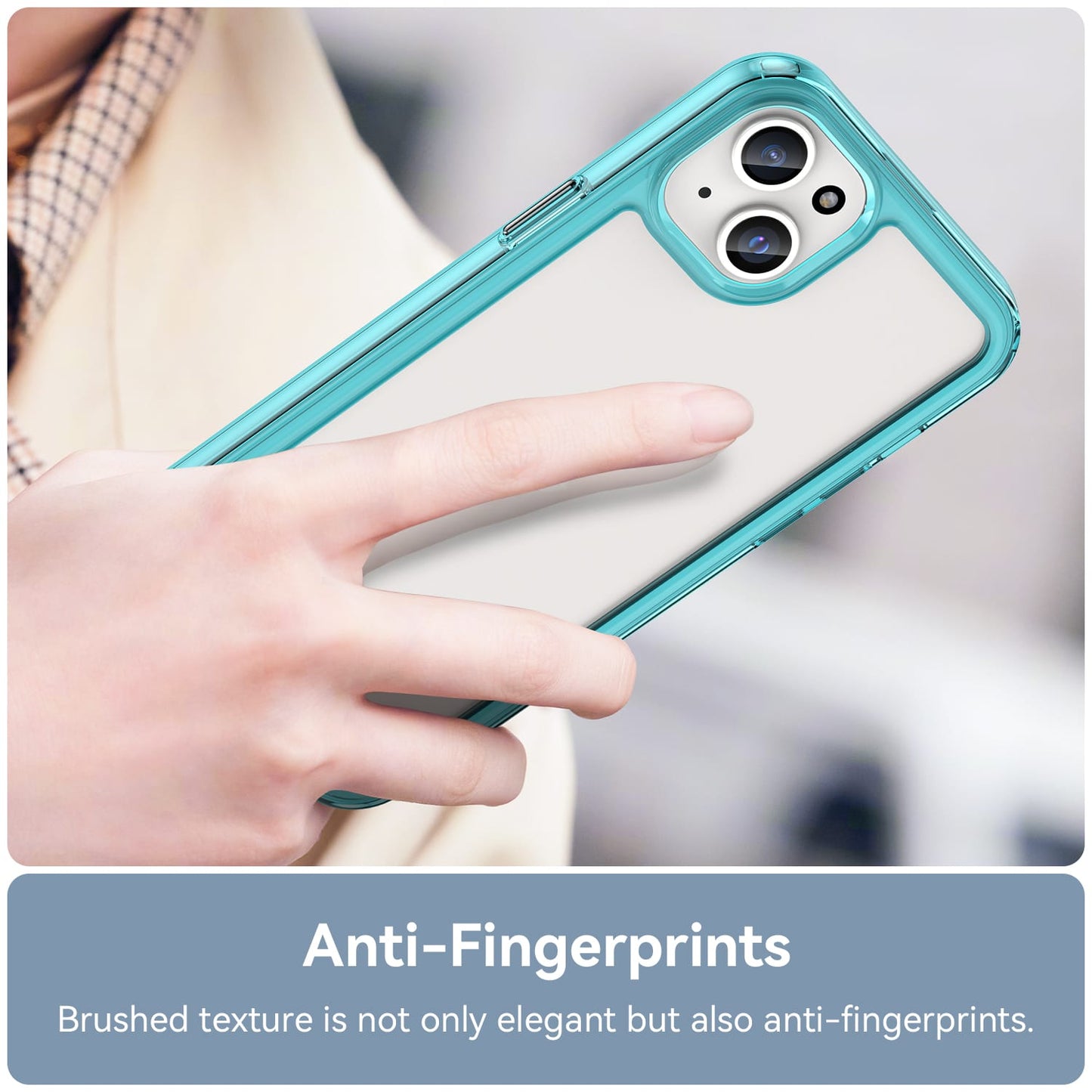 Iphone 15 Plus Soft Gel Case [Clear Blue]