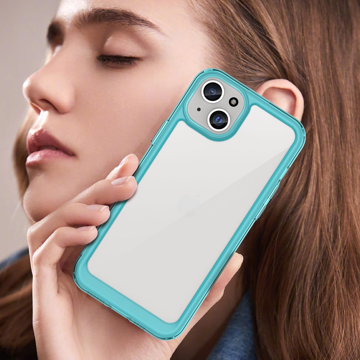 Iphone 15 Plus Soft Gel Case [Clear Blue]