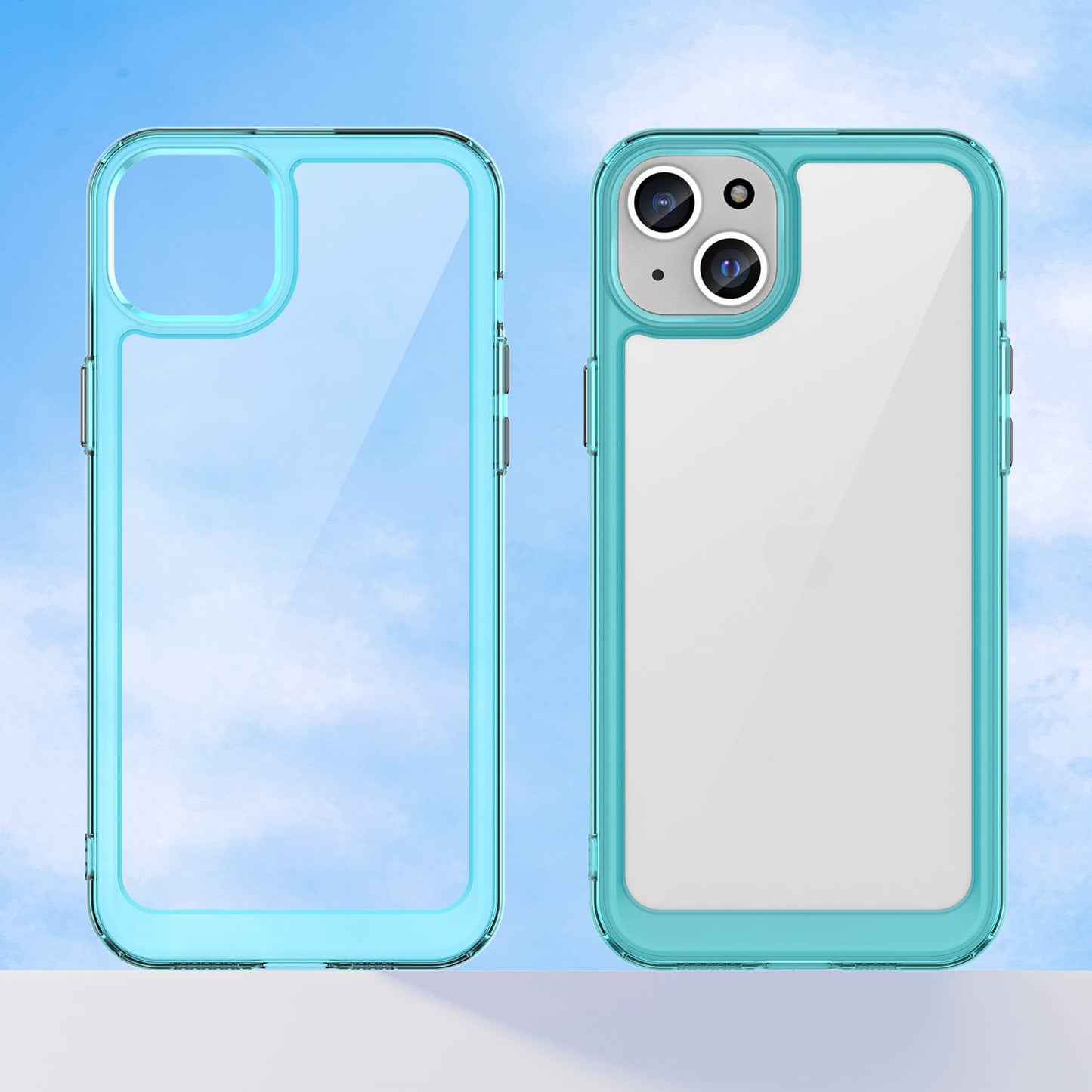 Iphone 15 Plus Soft Gel Case [Clear Blue]